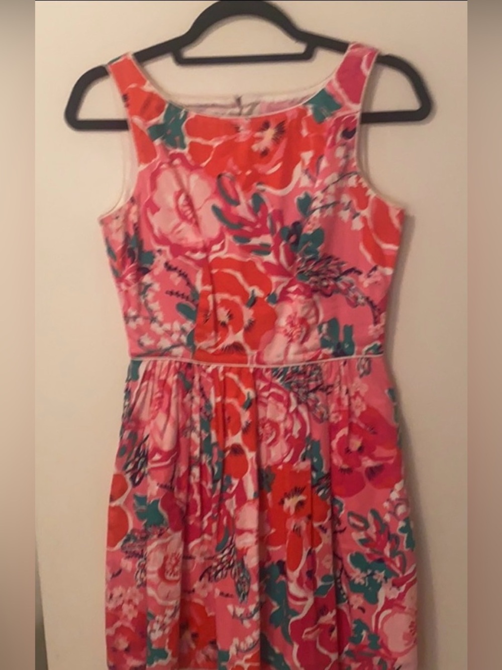 Lilly Pulitzer Pink Floral Fit & Flare Dress Women’s Size 2 Sleeveless